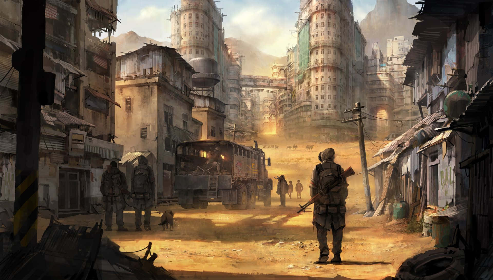 Onset of the Apocalypse: Chaos in the Last City Wallpaper