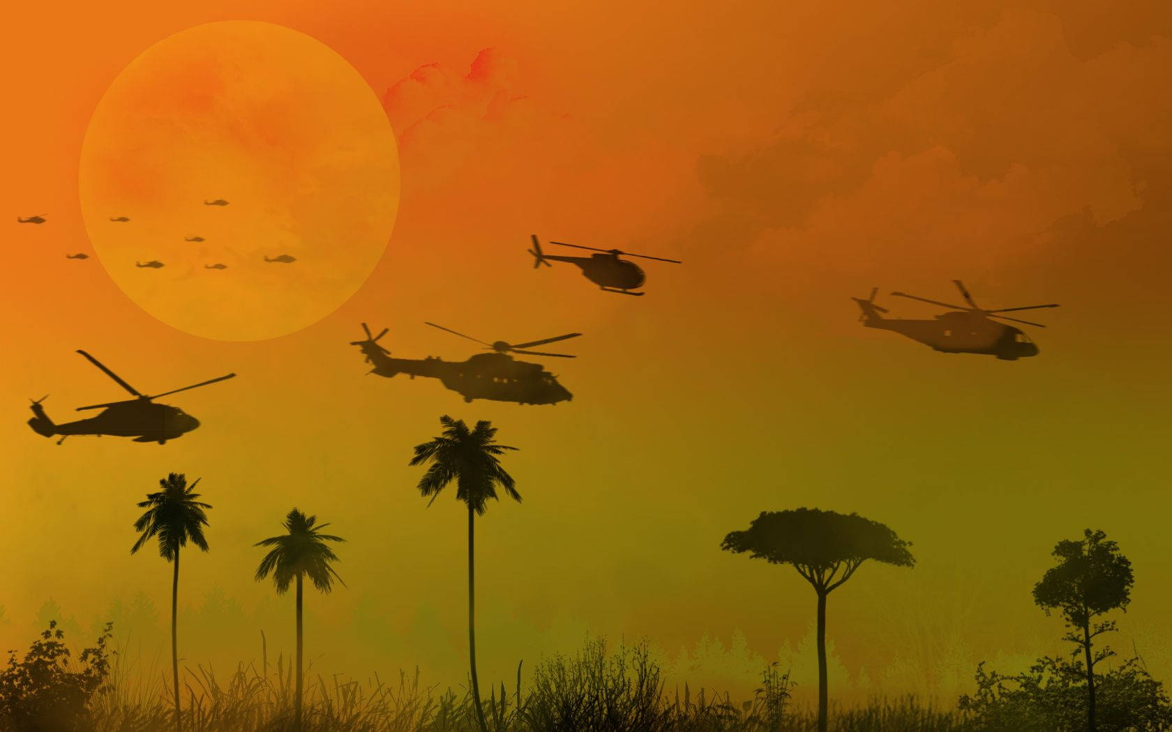 Apocalypse Now Heavy Duty Helicopters Wallpaper