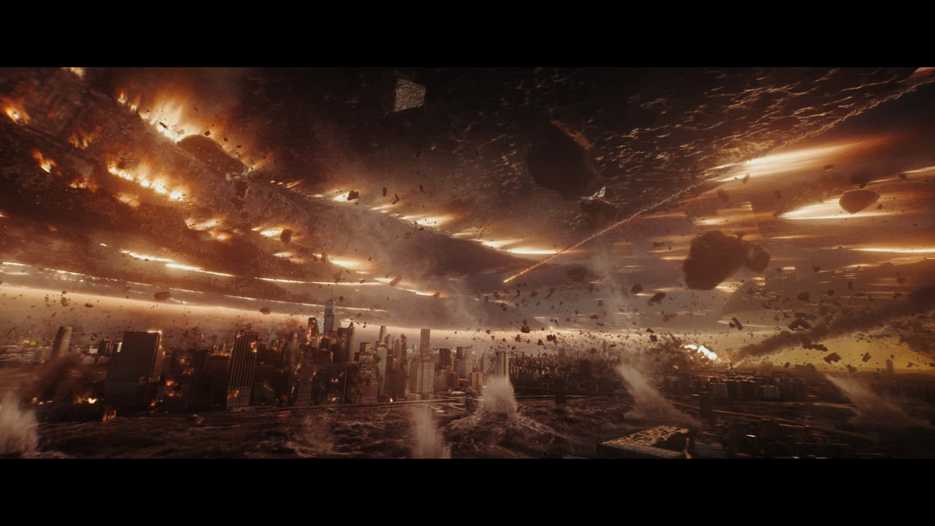 Apocalyptic_ City_ Meteor_ Shower Wallpaper