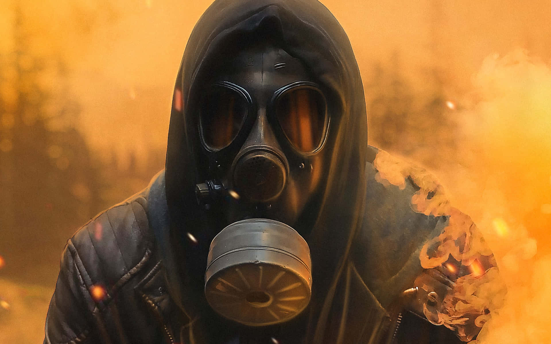Apocalyptic_ Gas_ Mask_ Survivor Wallpaper
