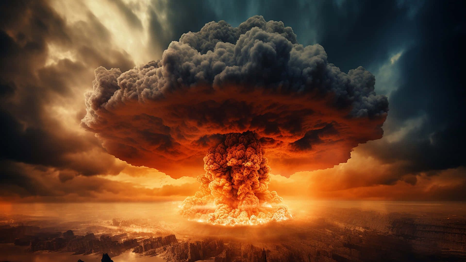 Apocalyptic_ Nuclear_ Explosion Wallpaper