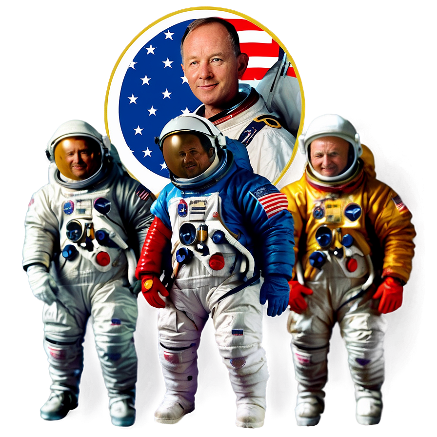 Apollo 11 Crew Png 06242024 PNG