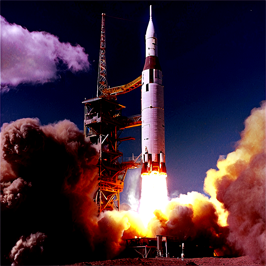 Apollo 11 Takeoff Png 06242024 PNG