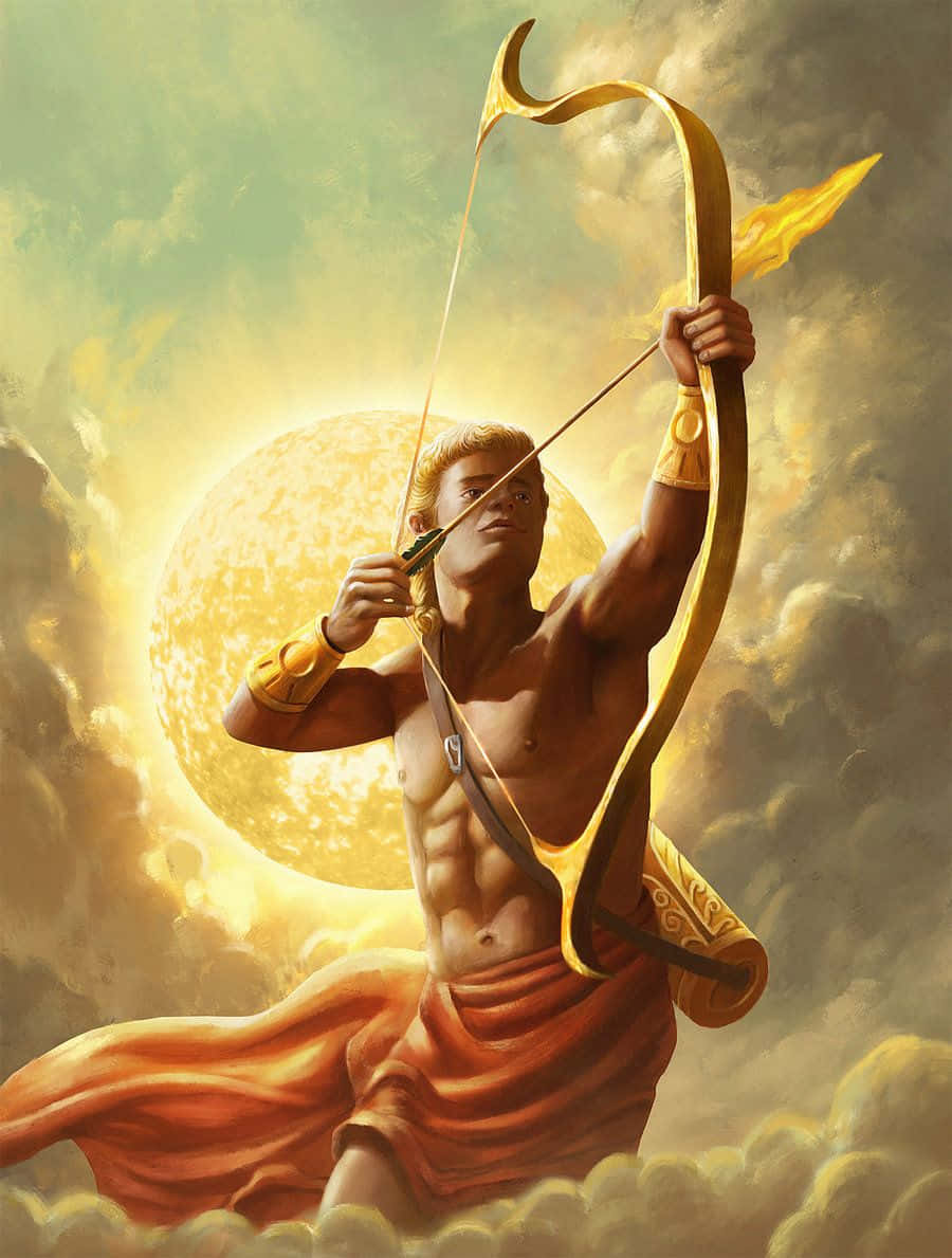 Apollo Greek Godof Sun Archery Art Wallpaper