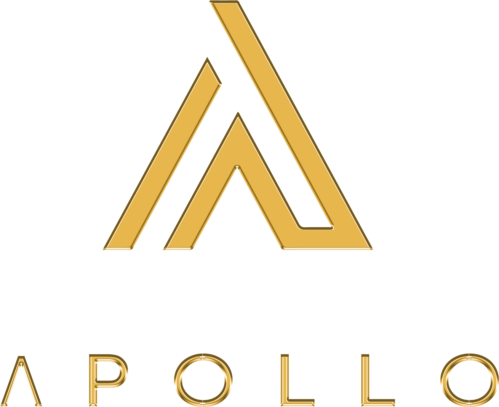 Download Apollo Logo Goldon Teal Background