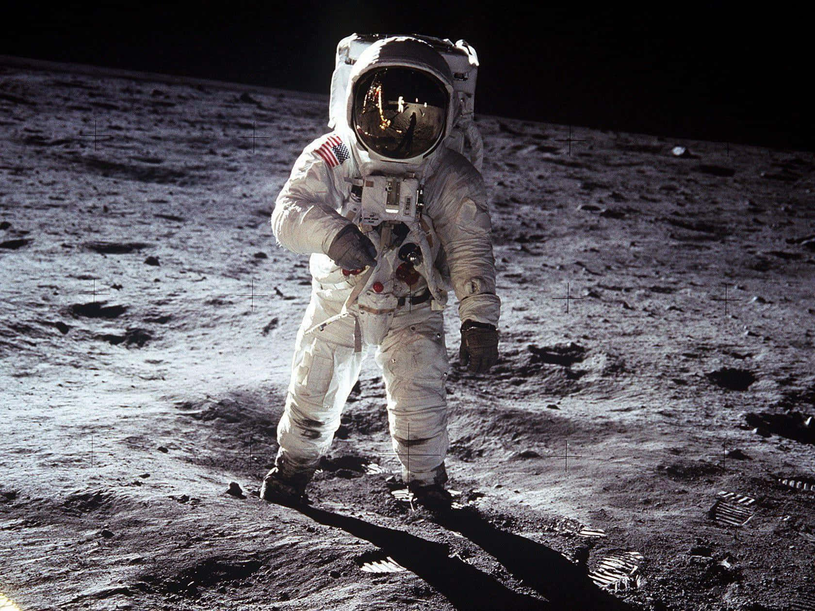 Apollo11 Astronauton Moon Wallpaper
