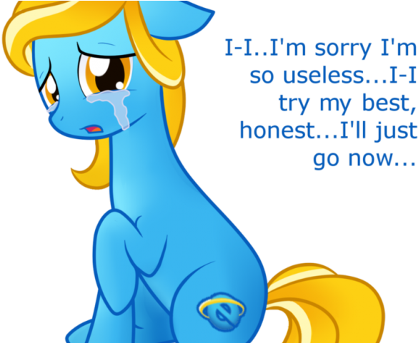 Apologizing Blue Pony Meme PNG