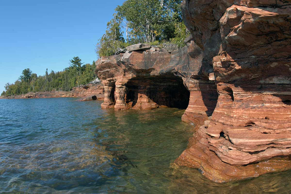 Apostle Islands Sea Caves Wisconsin Wallpaper