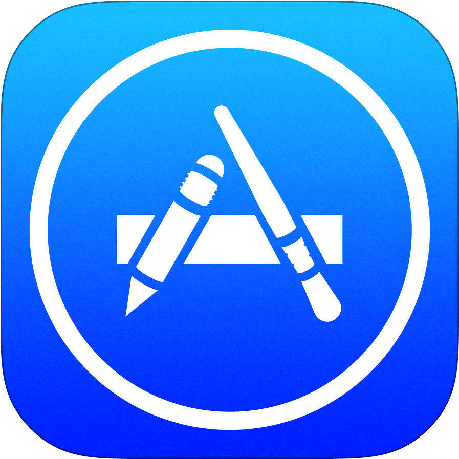 App Store Icon Blue Background PNG