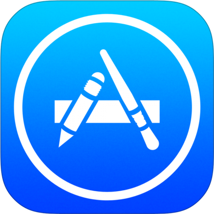 App Store Icon Blue Background PNG