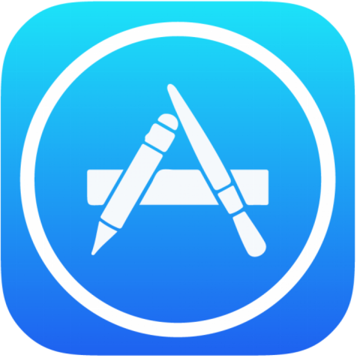 App Store Icon Blue Background PNG