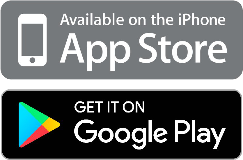 App Storeand Google Play Badges PNG