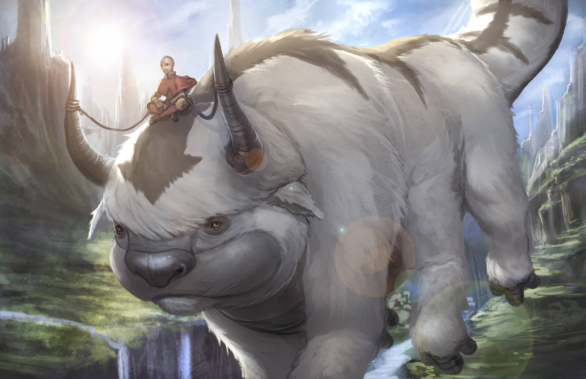 Appa And Aang Graphic Sketch