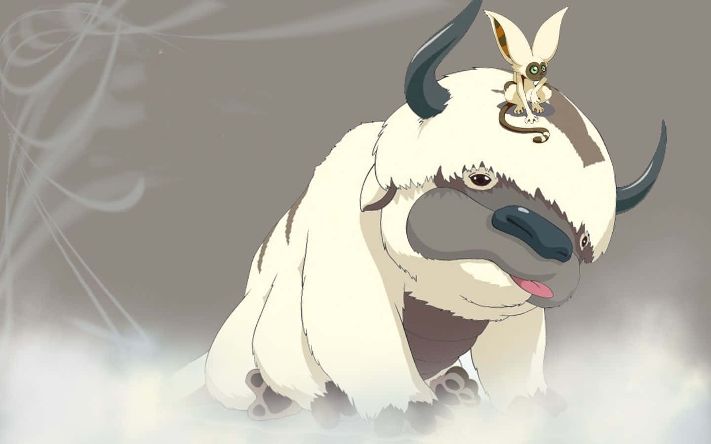 Appa Et Momo Avatar Le Dernier Maître De L'air Fond d'écran