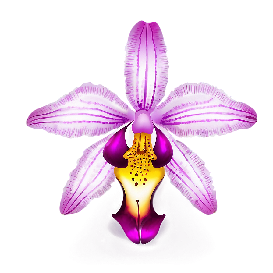 Appealing Orchid Illustration Png 06202024 PNG