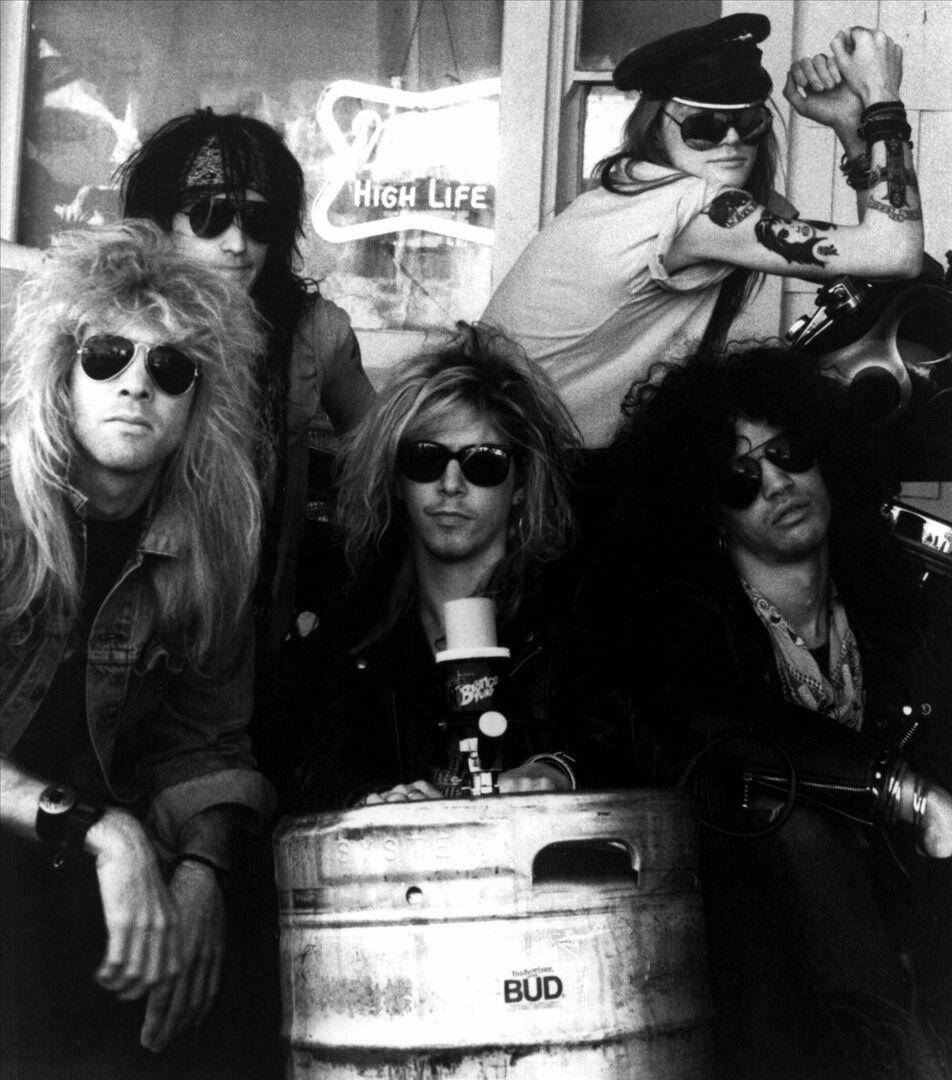 Celebrating Years of Guns N' Roses' Iconic Album, "Appetite for Destruction." Wallpaper