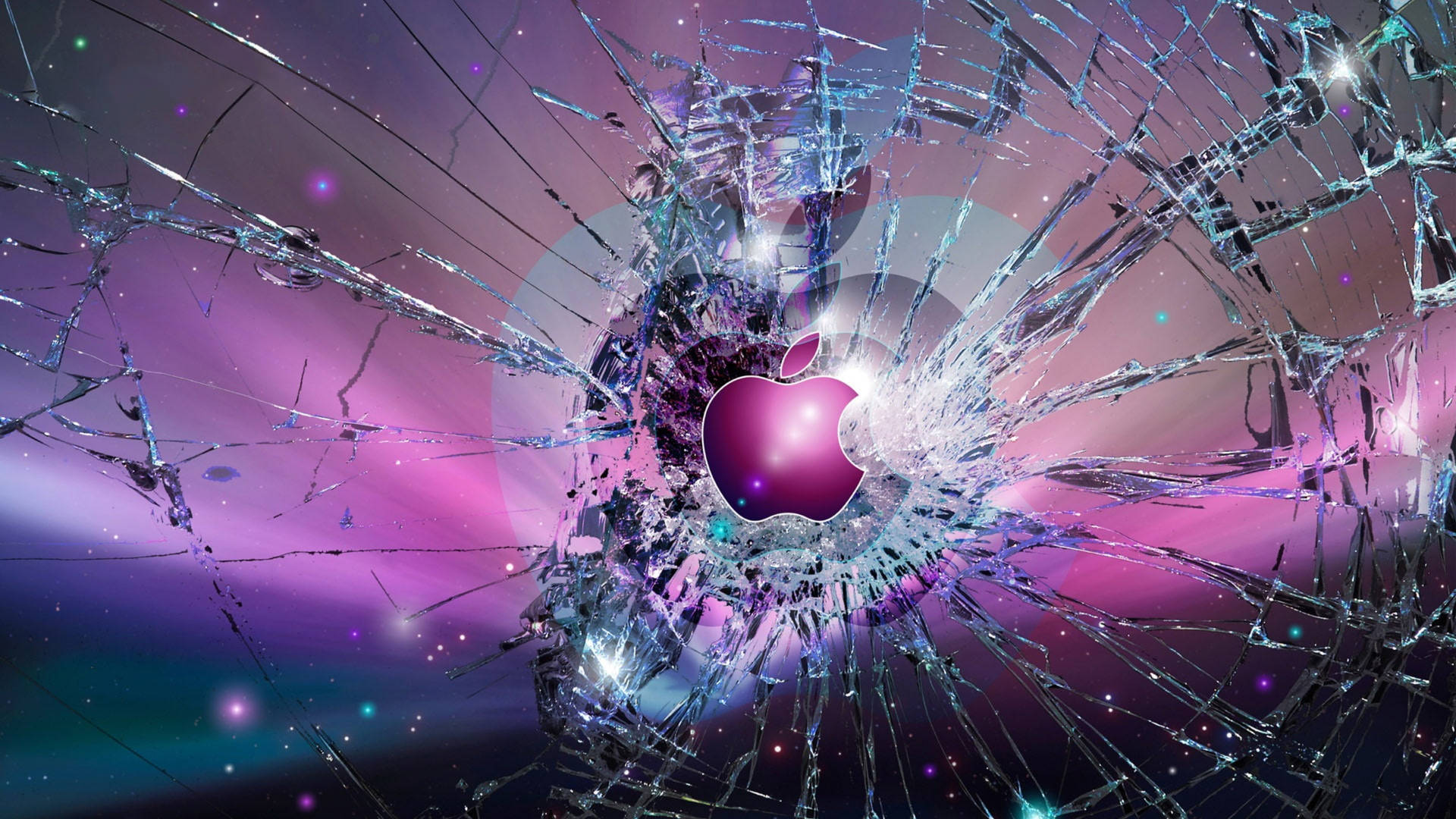Apple 4k Ultra Hd Broken Glass Wallpaper