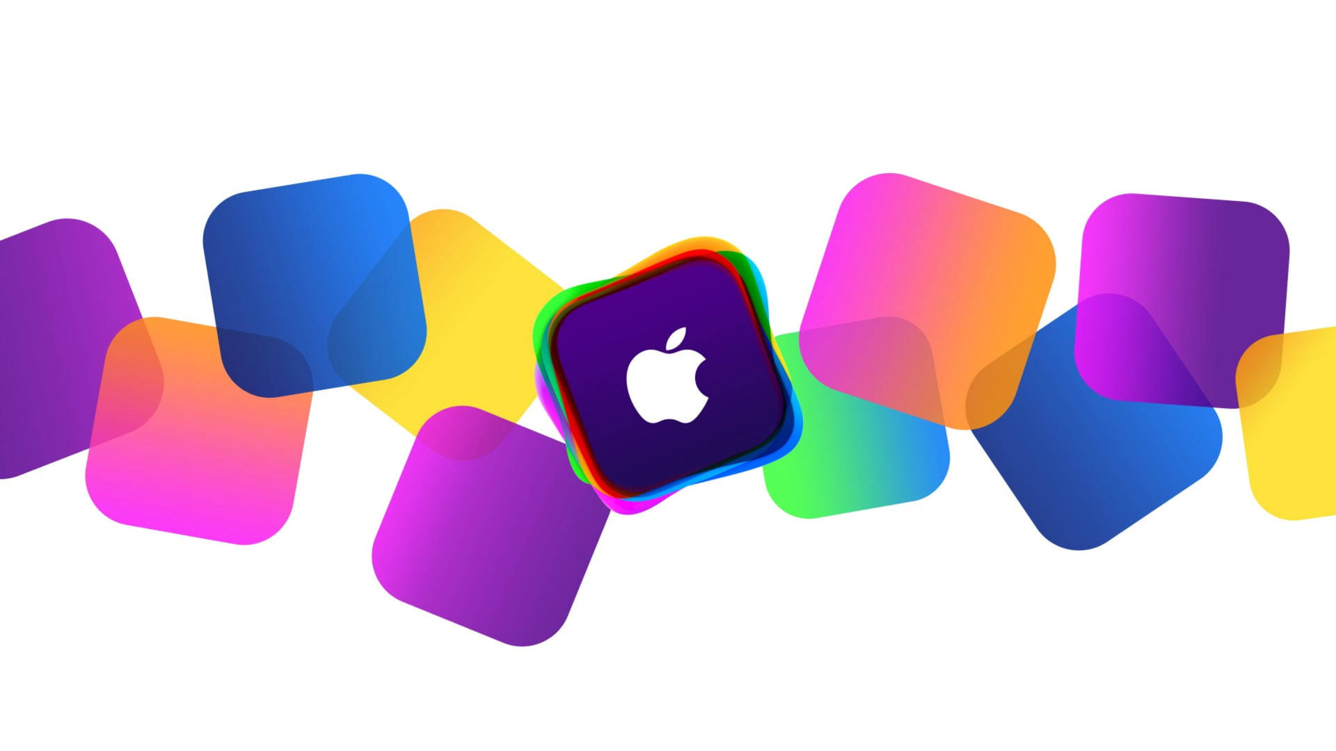 Apple 4k Ultra Hd Colorful Cubes