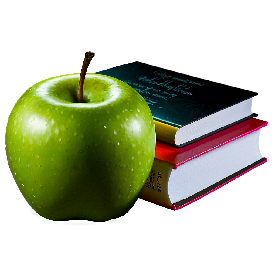 Apple And Book Png Rfd PNG