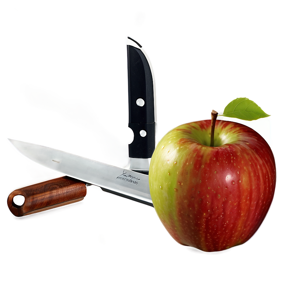 Apple And Knife Png Xer51 PNG