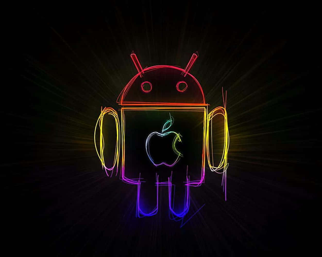 Neon Apple Android Picture