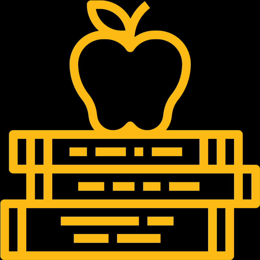 Apple Atop Books Logo PNG