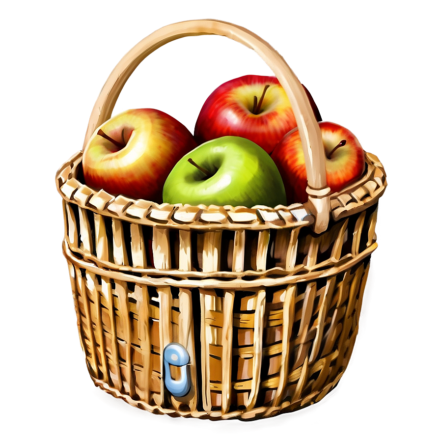 Download Apple Basket Png 04292024 | Wallpapers.com