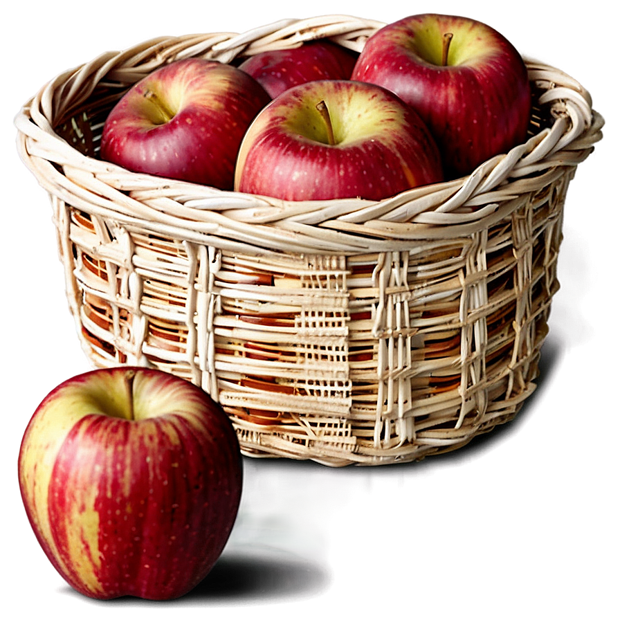 Apple Basket Png 06132024 PNG