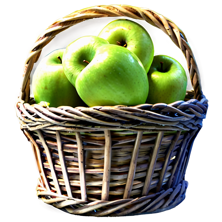 Apple Basket Png Plf5 PNG