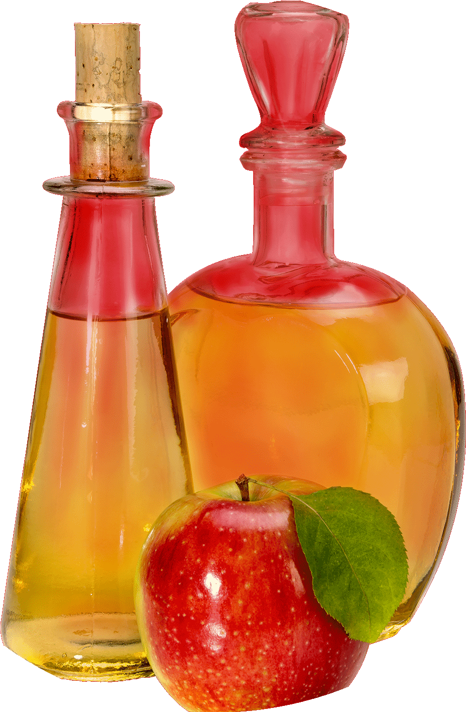 Apple Cider Vinegar Bottleswith Fresh Apple PNG
