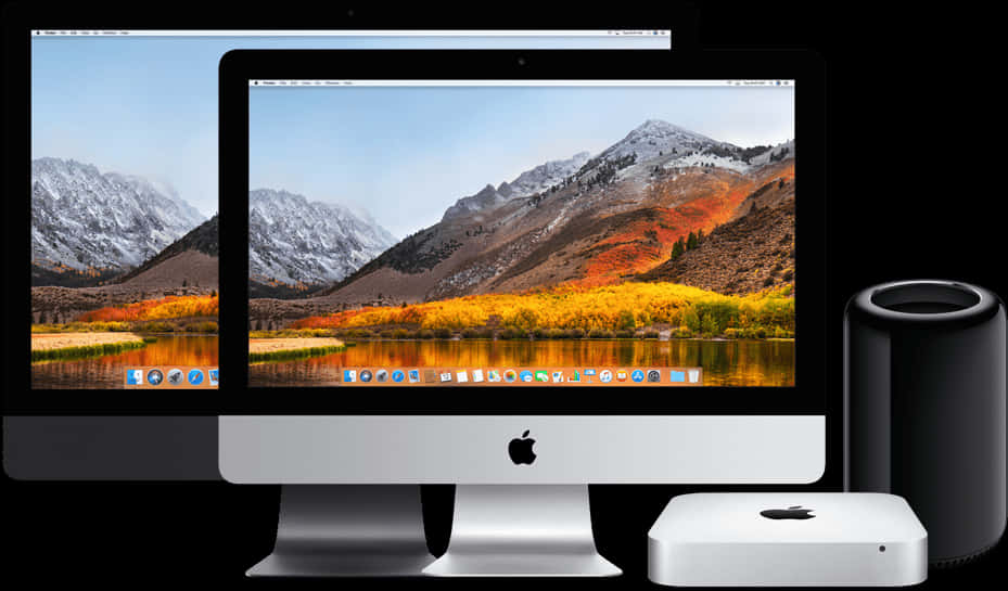 Apple Desktop Setupwith Mac Pro PNG
