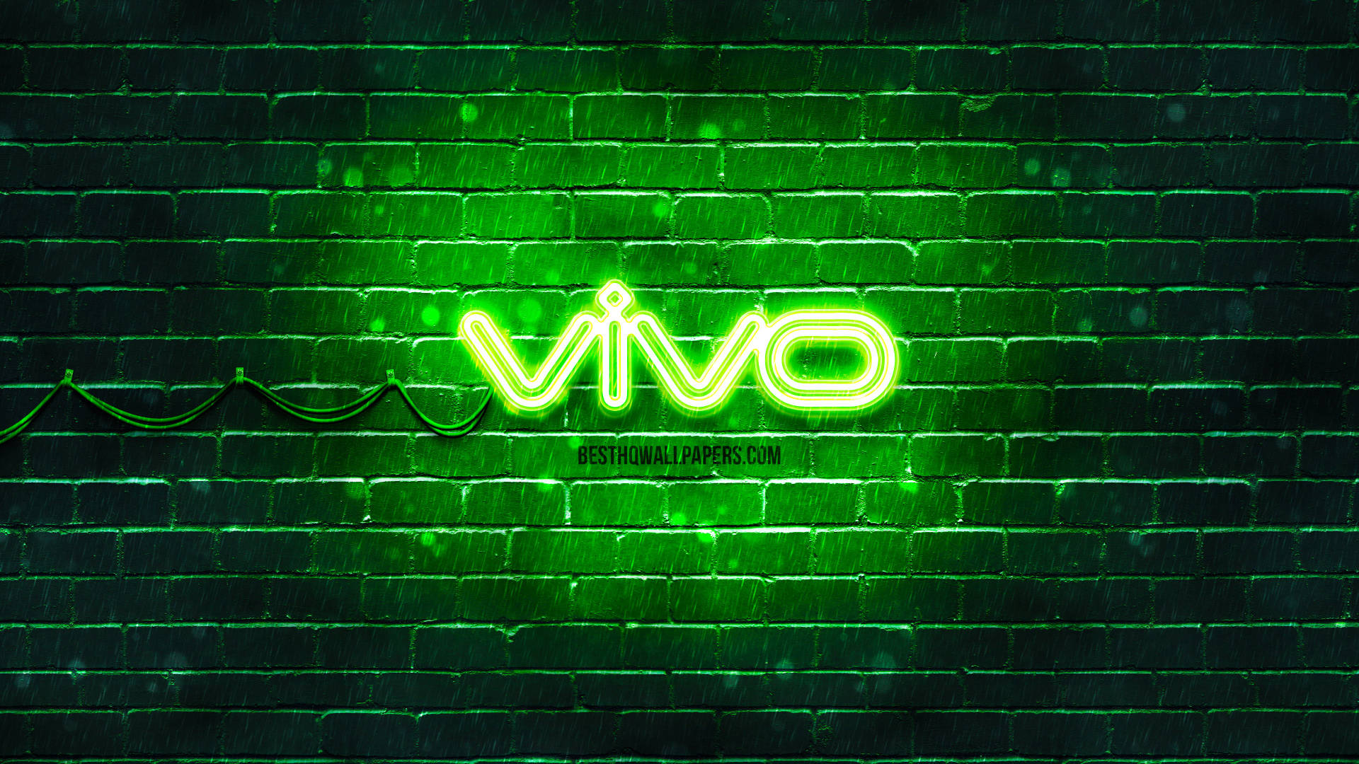 Logotipoled Vivo En Color Verde Manzana Fondo de pantalla