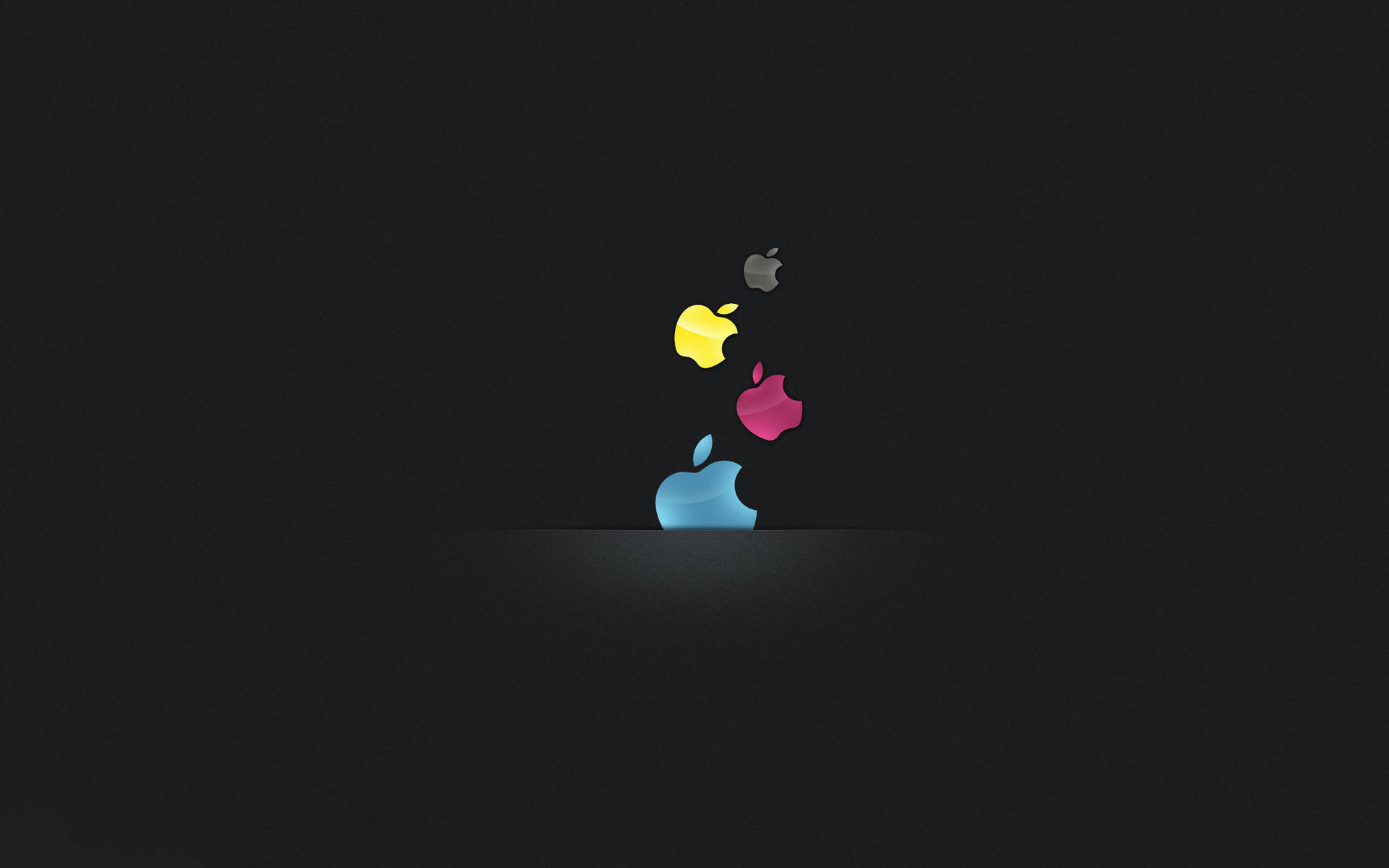 Apple Hd Desktop Falling Logo Colors Wallpaper