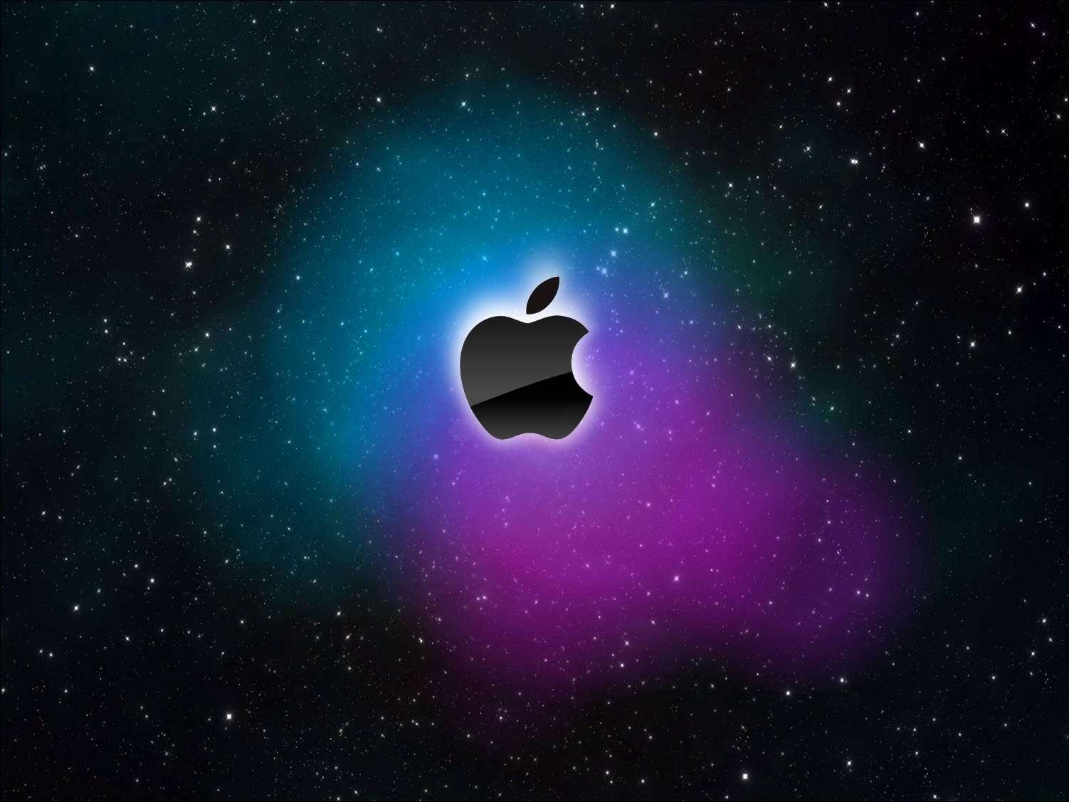 Apple Hd Desktop Glowing Galaxy Picture