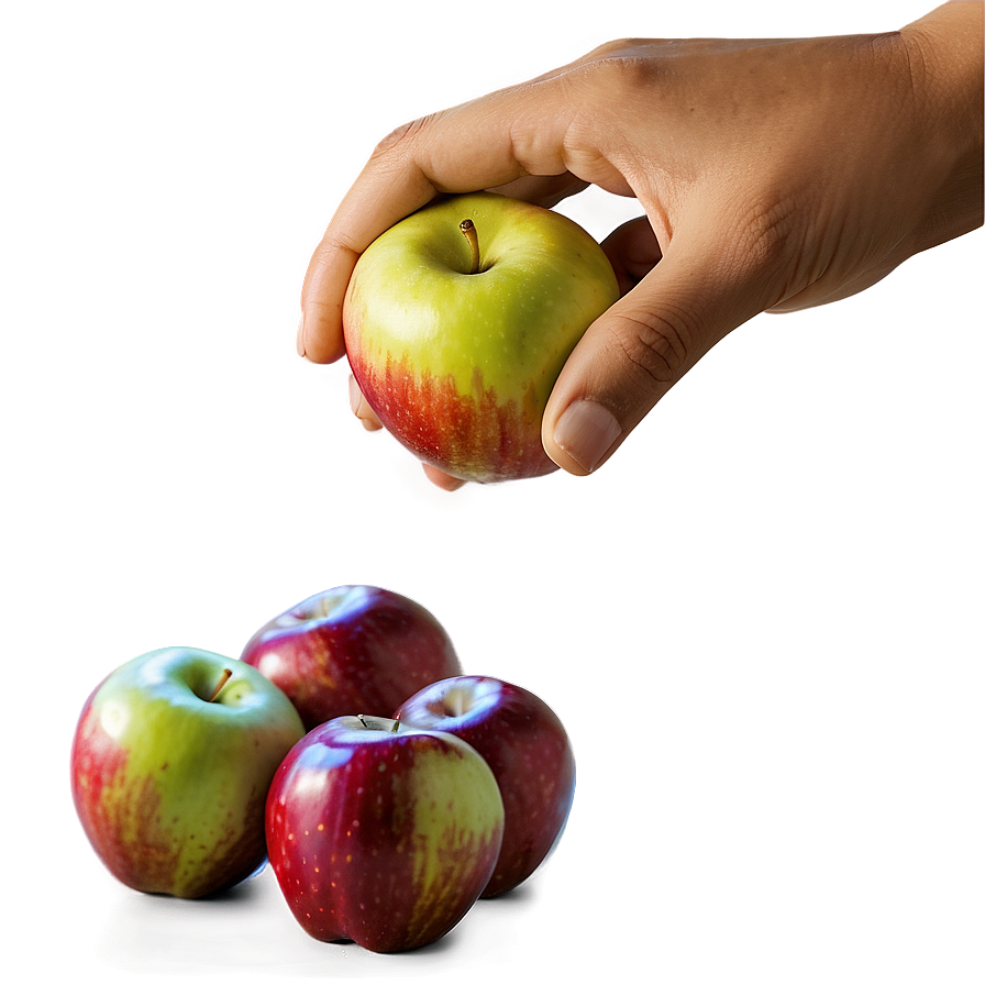 Apple In Hand Png 90 PNG