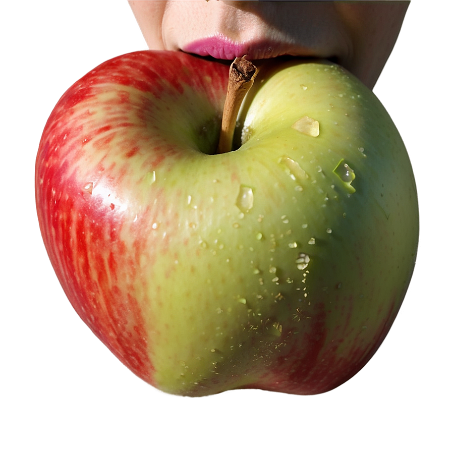 Apple In Mouth Png Pma13 PNG