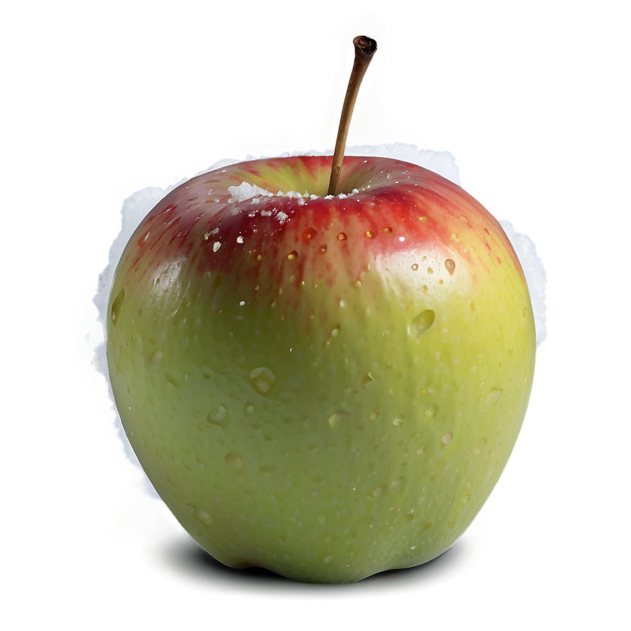 Apple In Snow Png 06132024 PNG