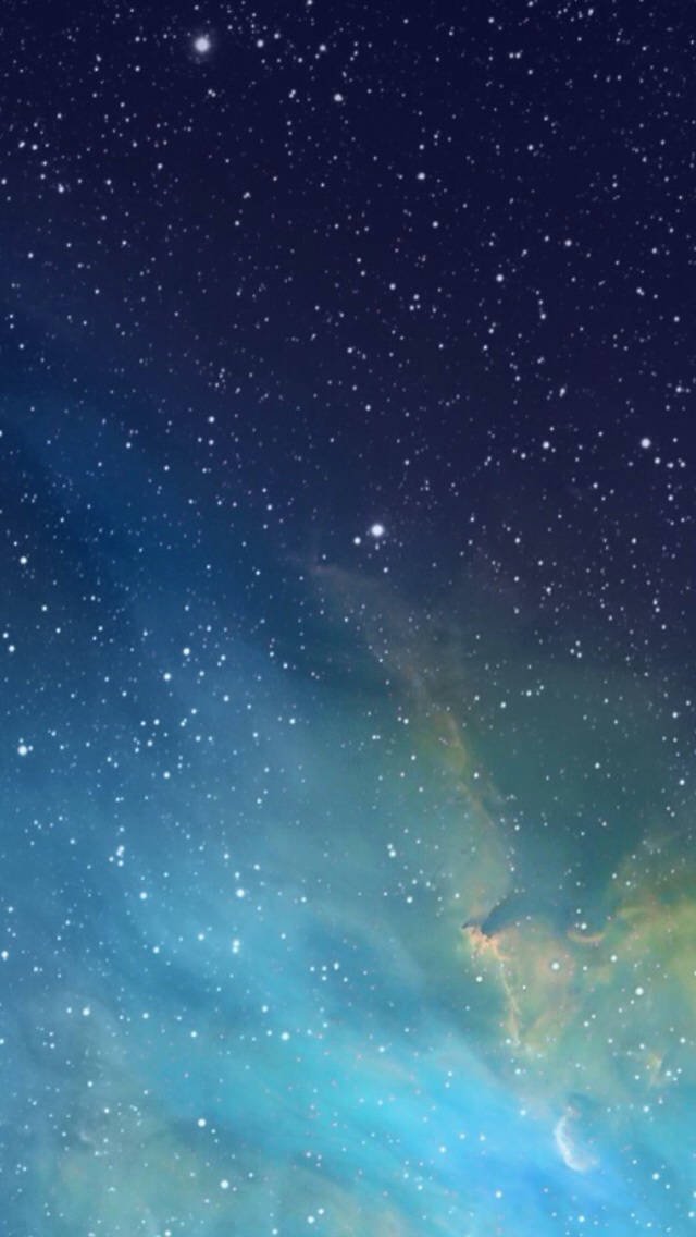 Apple Iphone Default Blue Galaxy Wallpaper