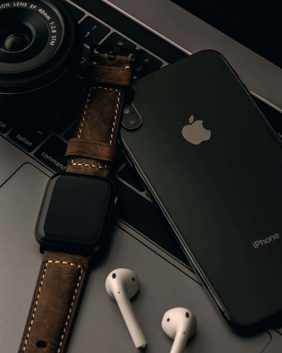 Apple Iphone X Airpods Apple Watch Wallpaper
