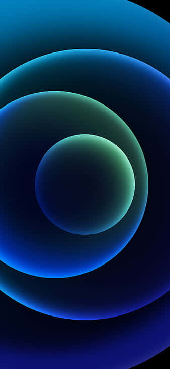 Apple Iphone X Blue Orbs Background
