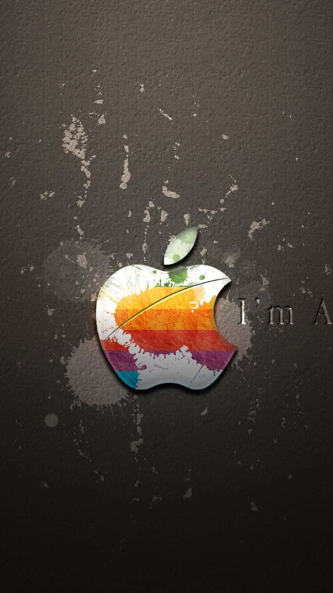 Apple Iphone X Insignia Water Splatters Background