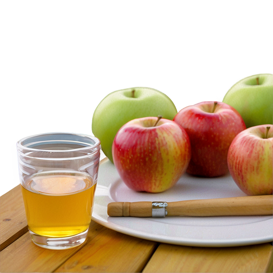 Apple Juice In Cafe Setting Png Gjk PNG