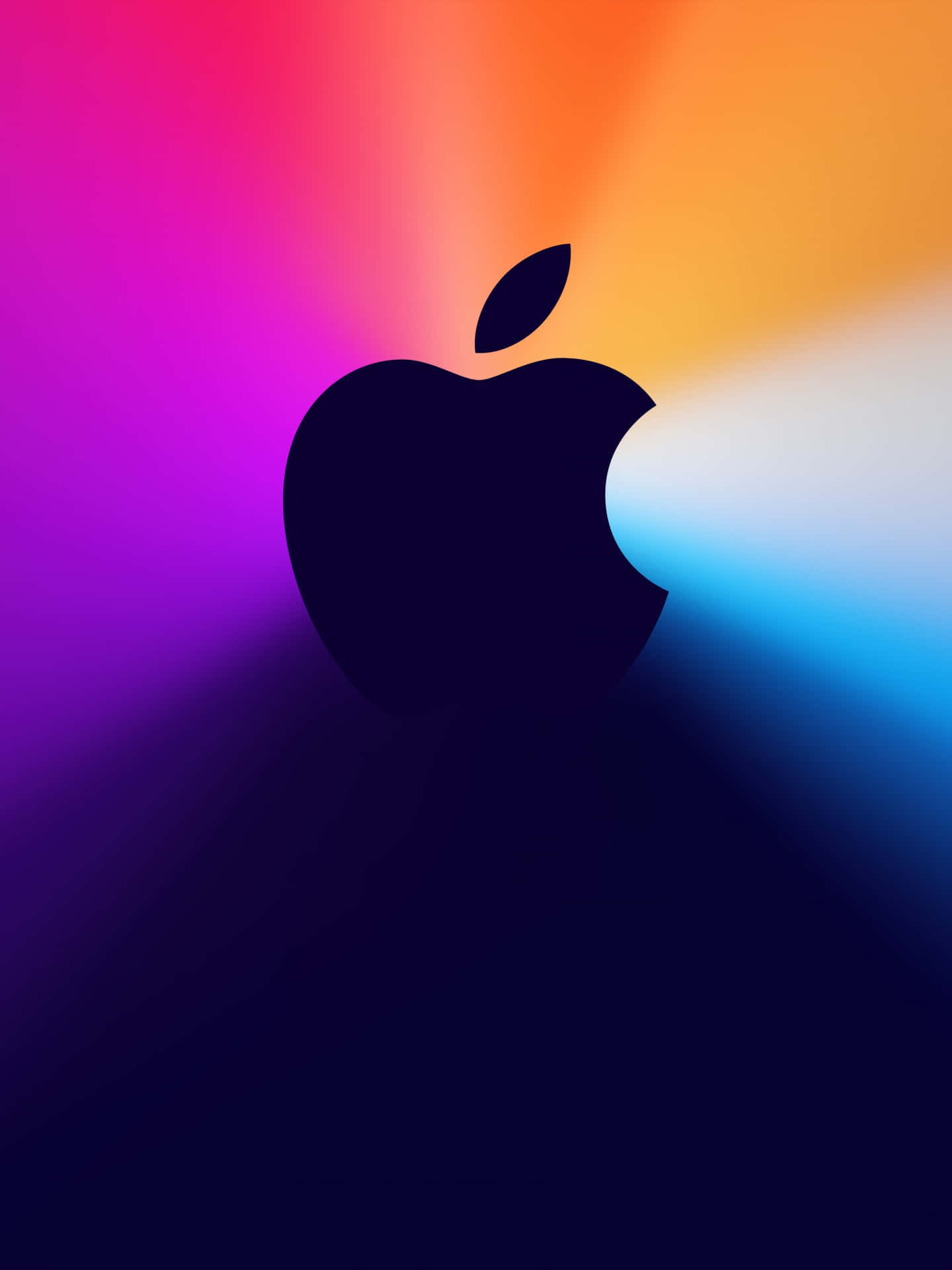 Download Sleek Apple Logo on Gradient Background | Wallpapers.com