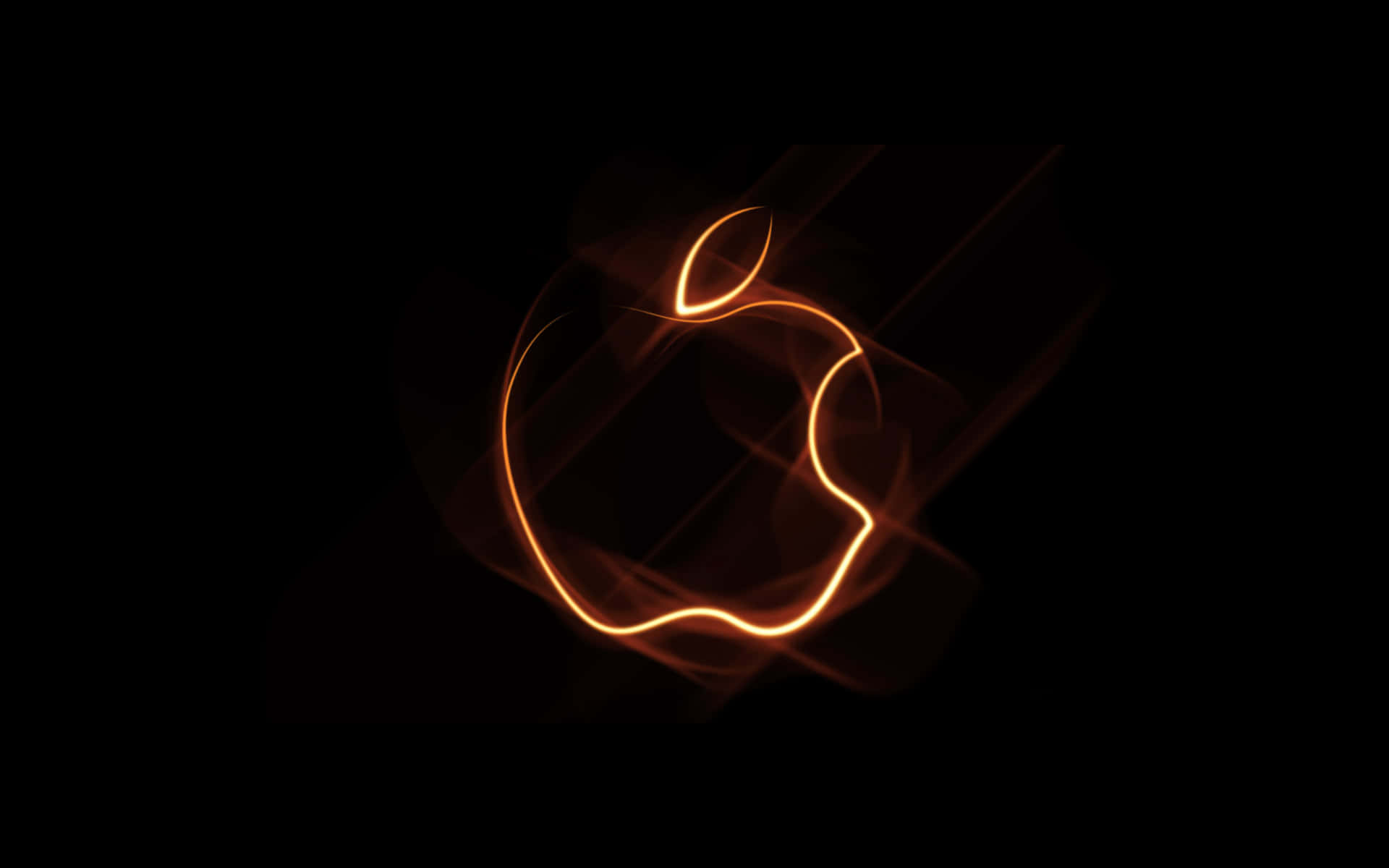 Stylish Apple Logo on Abstract Background