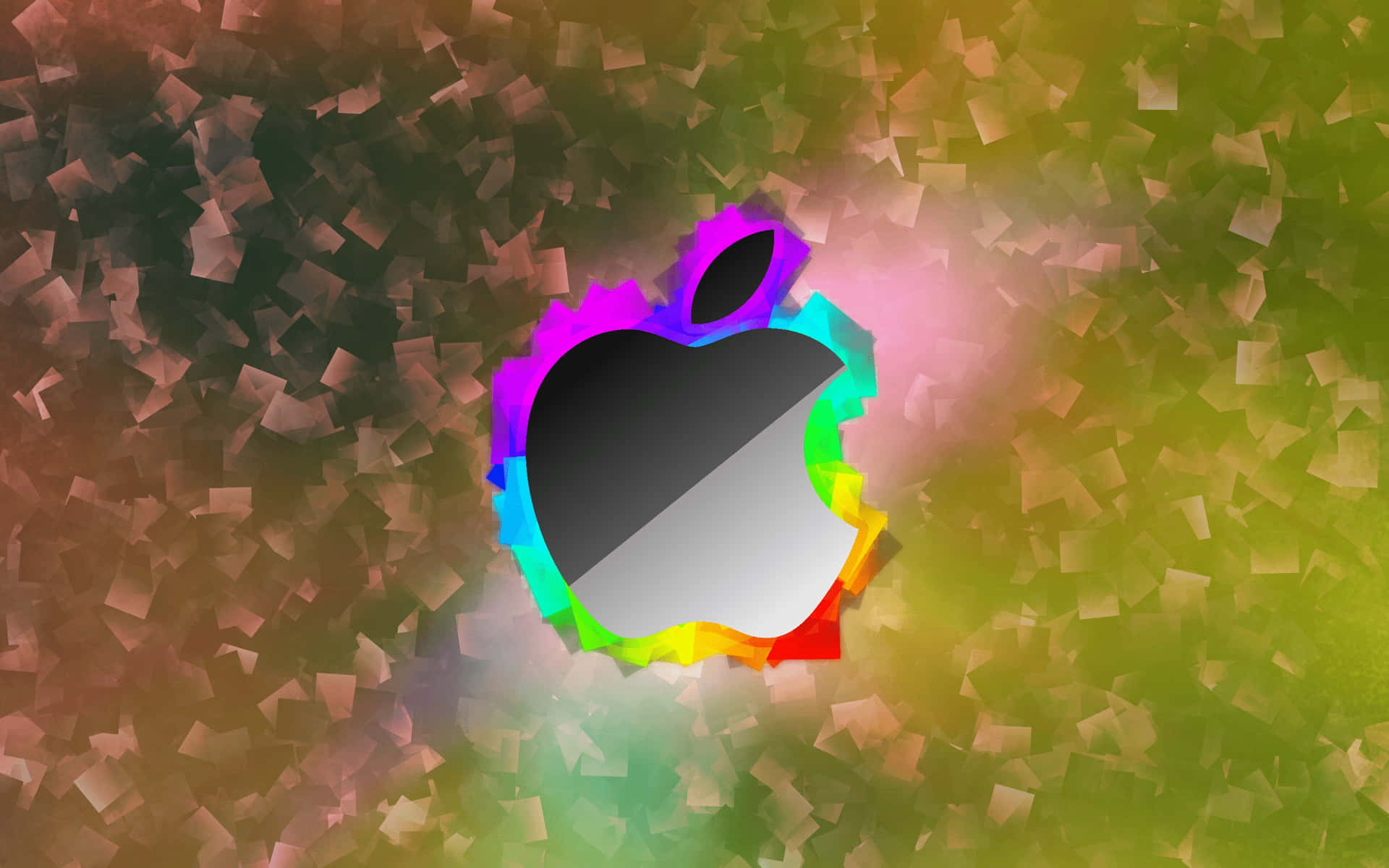 Elegant Apple Logo on Gradient Background
