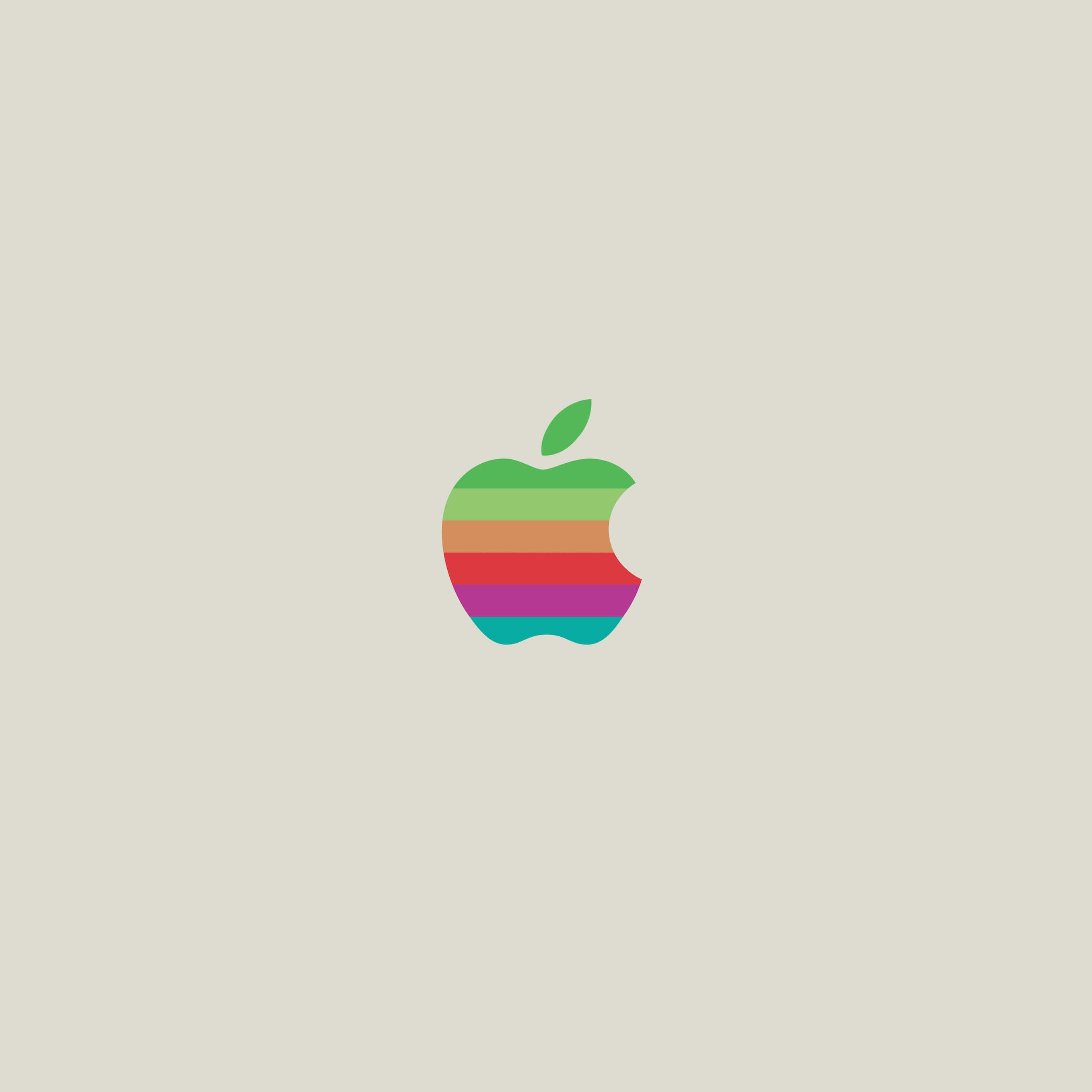 Stunning 3D Apple Logo in Vibrant Colors