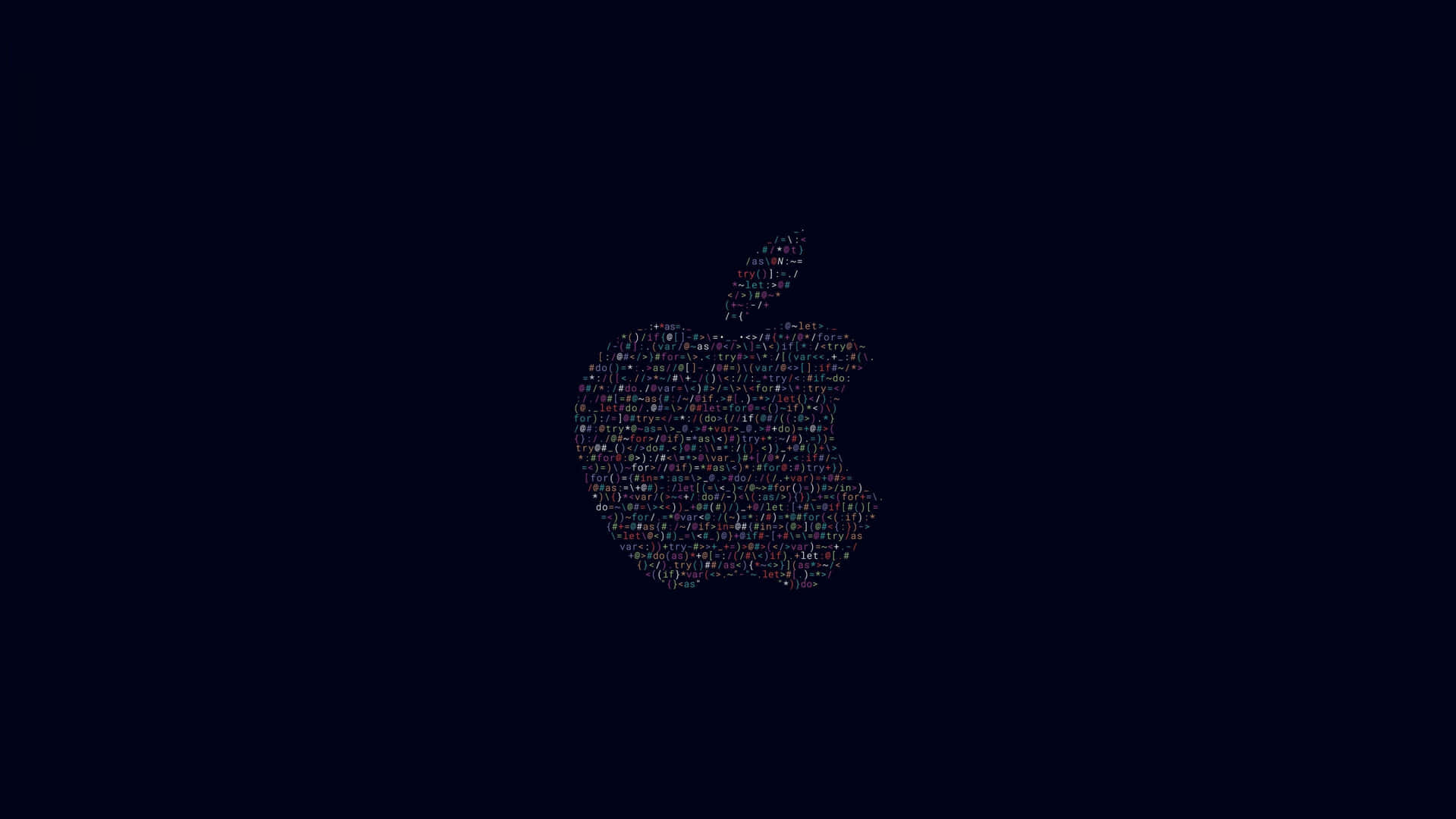 Sleek Apple Logo on Abstract Blue Background
