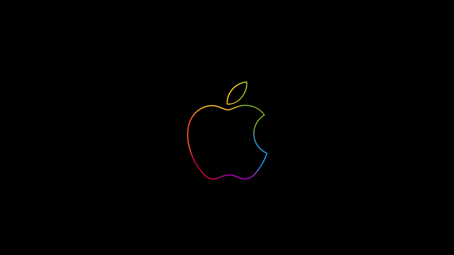 Caption: Sleek Apple Logo Wallpaper