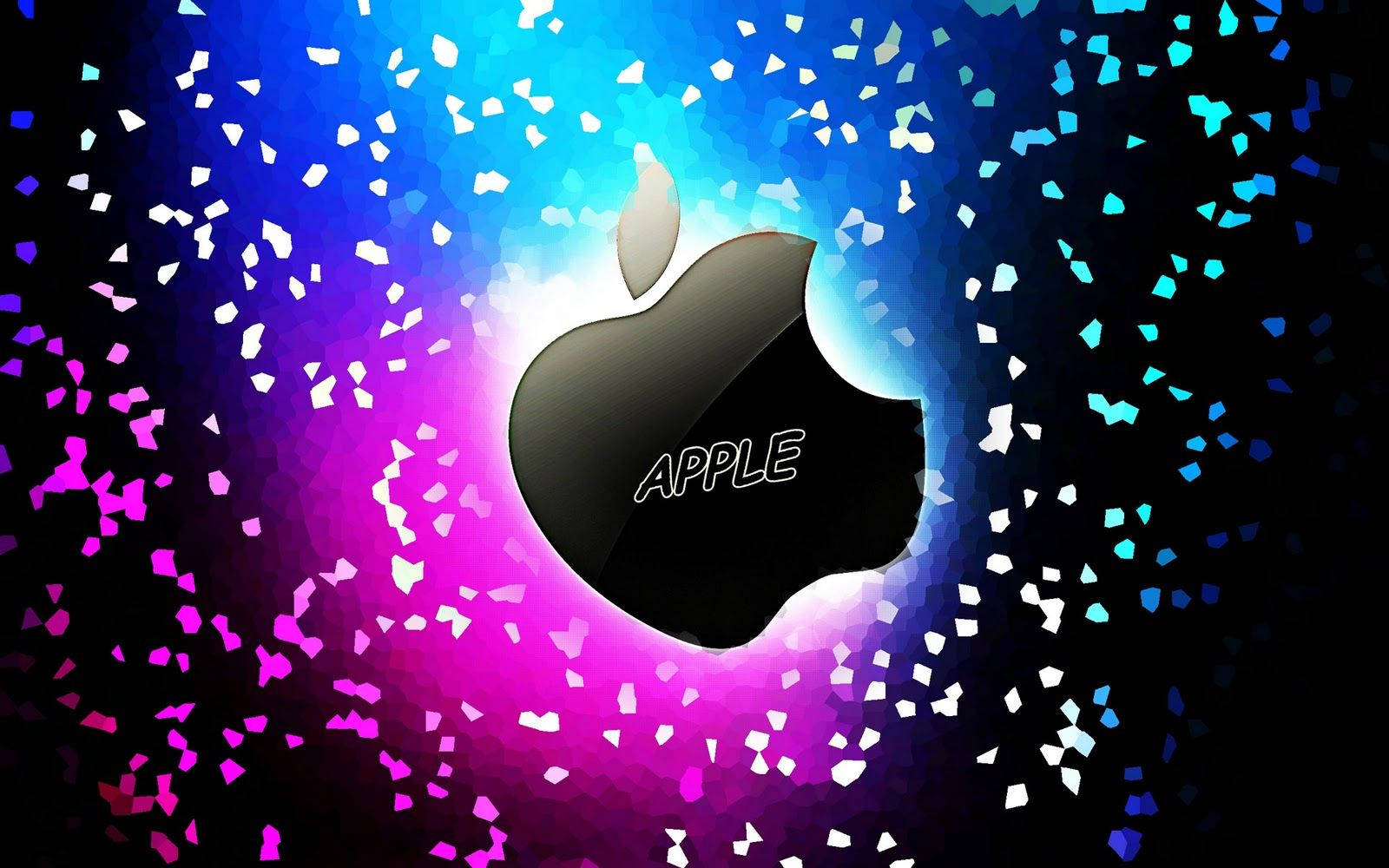Apple Logo Abstract Confetti Wallpaper