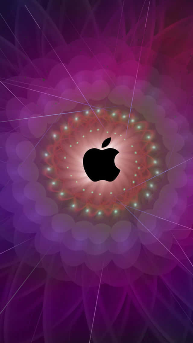 Apple Logo Abstract Lights Wallpaper Wallpaper